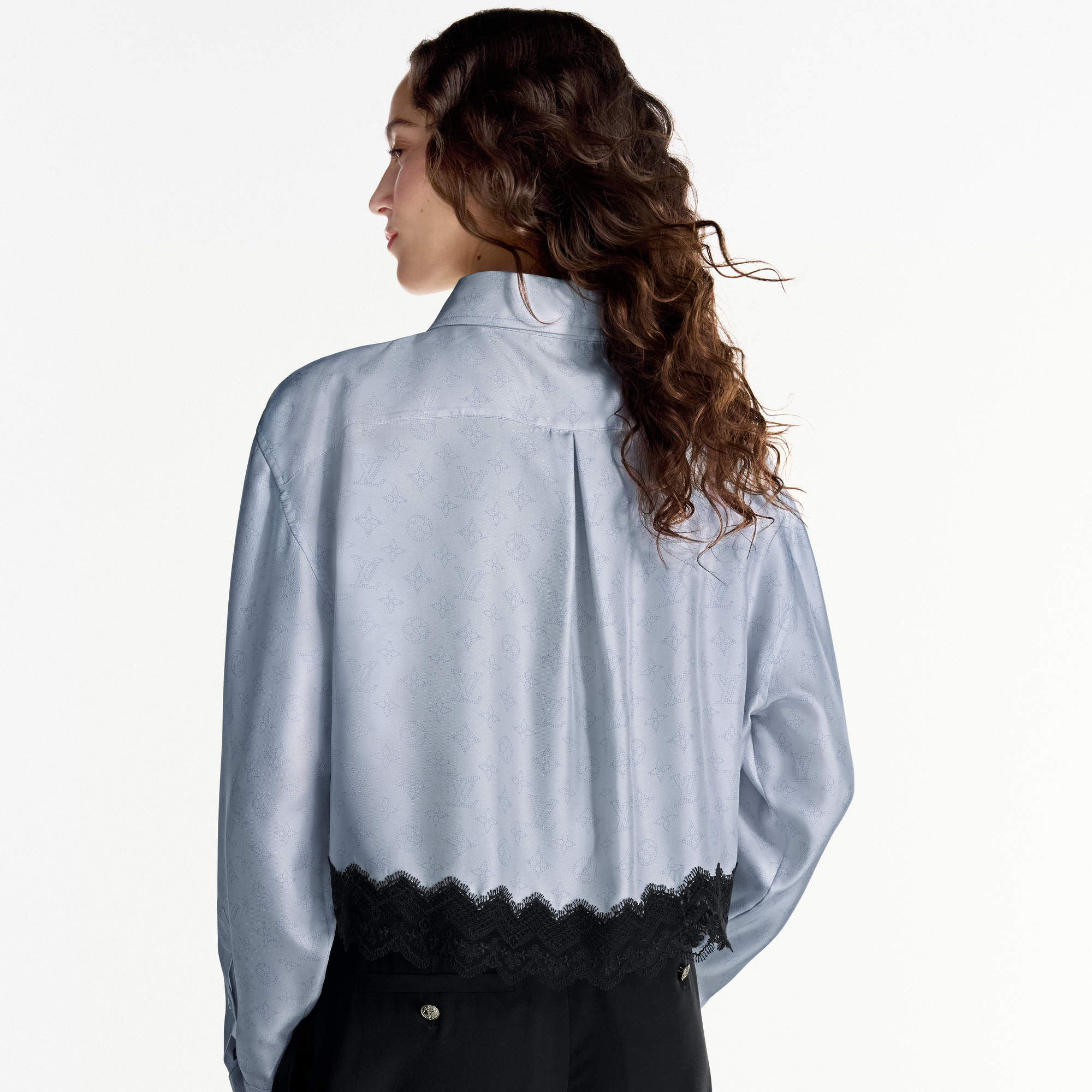 Mahina Lace Trim Shirt   in Women's Ready-to-Wear Tops collections by Louis Vuitton (Product zoom)